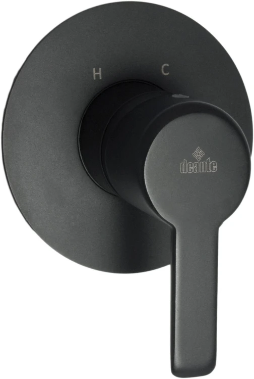 Deante Arnika Nero Bateria natryskowa podtynkowa bez przełącznika natrysku - czarny