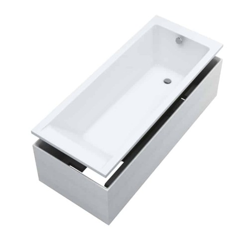 Wanna prostokątna z nośnikiem MILOS SET 140x70cm. Schedpol