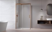 Kabina prysznicowa Idea Brushed Copper KDJ Radaway lewa przejrzysta