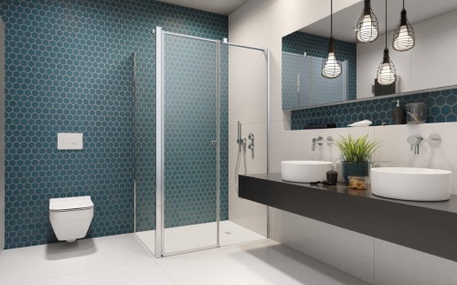 Kabina prostokątna Radaway Eos KDS II 90x80x197 prawa, szkło przejrzyste