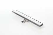 Odpływ liniowy z flanszą i metalowym syfonem Kesmet 80 cm z rusztem Smooth