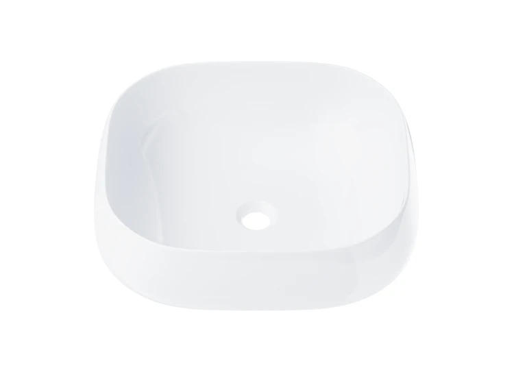 Wolnostojąca umywalka nablatowa corsan 649933 owalna biała 45 x 41 x 14,5 cm