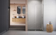 Drzwi prysznicowe Furo SL Brushed Nickel DWJ Radaway prawe nikiel
