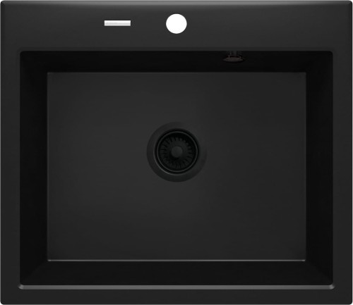 Zlewozmywak granitowy 1-komorowy nero Andante Deante