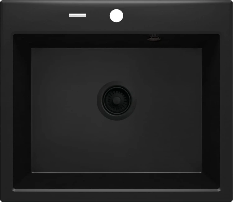 Zlewozmywak granitowy 1-komorowy nero Andante Deante