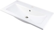 Umywalka ceramiczna wpuszczana biała 61,5x36 Tubo Deante
