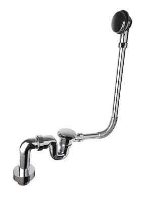 Syfon wannowy zewnętrzny dekoracyjny chrom McAlpine BRASSTRAP-50-CB