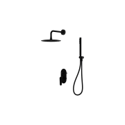 Podtynkowy zestaw prysznicowy z deszczownicą Cetus Matt Black Lavita