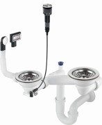 Syfon do zlewozmywaka granitowego 1.5- i 2-komorowego Space-Saver