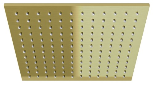 Deszczownica kwadratowa 25x25 Experience Brushed Gold złoto szczotkowane