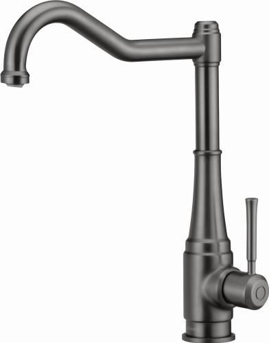 Bateria zlewozmywakowa stojąca z prostokątną wylewką Deante Tamizo titanium BQT_D63M