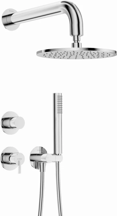 Zestaw prysznicowy podtynkowy z głowicą prysznicową