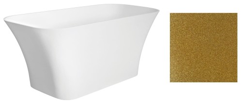 Wanna wolnostojąca Besco ASSOS GLAM 160x70 złota
