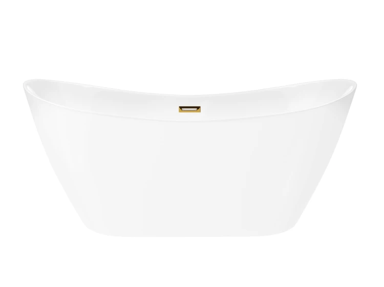 Wanna wolnostojąca corsan e043 nauti 160 cm z wykończeniem złotym