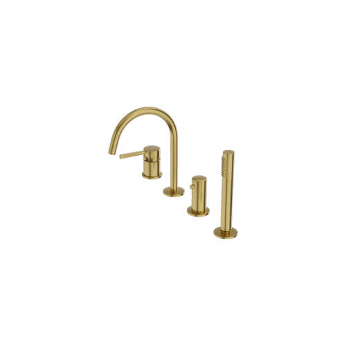 Bateria wannowa 4- otworowa Orion Brushed Gold Lavita