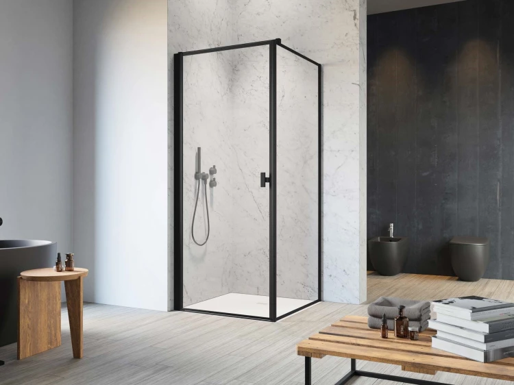 Kabina Radaway Nes 8 Black KDJ I Frame 80x80x200 lewa