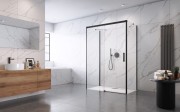 Kabina prysznicowa Radaway Idea Black KDJ+S 100x75x200,5 czarna lewa