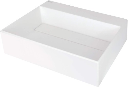 Umywalka granitowa nablatowa 50x40 z maskownicą Correo Deante