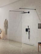 Kabina walk-in New Trendy New Modus Black 140x200 szkło czyste