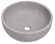 Umywalka kamienna nablatowa Apo AD naturalnie szary marmur