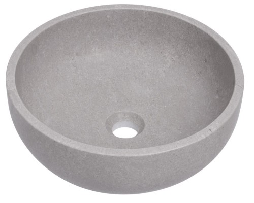 Umywalka kamienna nablatowa Apo AD naturalnie szary marmur