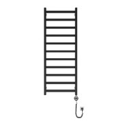 Grzejnik łazienkowy elektryczny Lungo Black 1320 z grzałką Black Lavita
