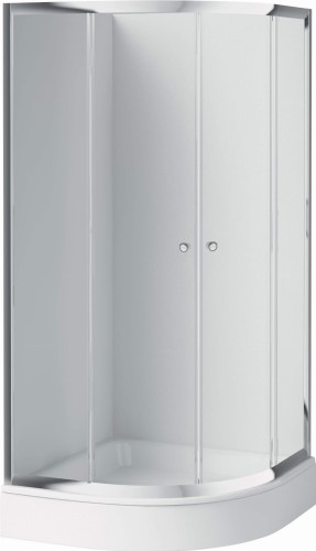 Kabina prysznicowa półokrągła z brodzikiem 90x90x185 Cilantro Deante