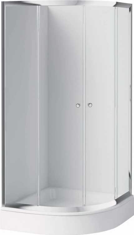 Kabina prysznicowa półokrągła z brodzikiem 90x90x185 Cilantro Deante