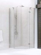 Kabina półokrągła New Trendy New Merana 100x100x195 prawa, szkło czyste