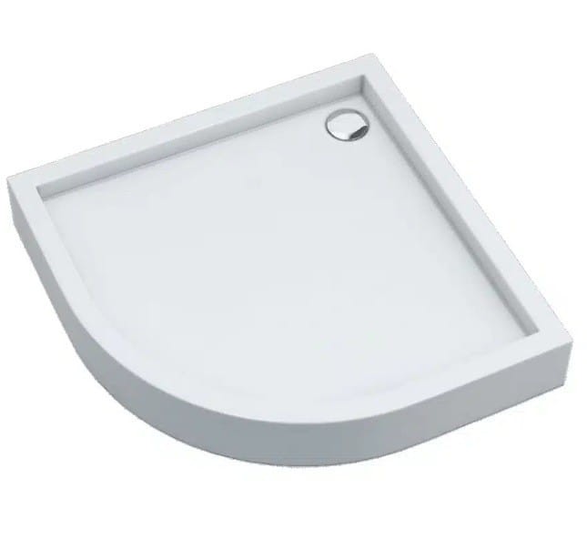 Brodzik półokrągły FAVORY PLUS 90x90 Schedpol Schedline, biały + syfon