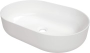 Umywalka ceramiczna nablatowa Round Deante biała