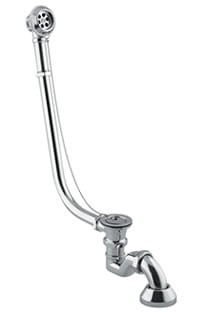 Syfon wannowy z przelewem Retro Besco chrom