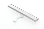 Odpływ liniowy z flanszą Kesmet 100 cm z rusztem Smooth