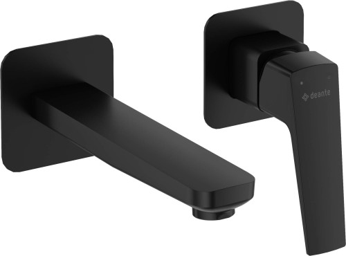 Bateria umywalkowa podtynkowa nero czarna Blur Deante