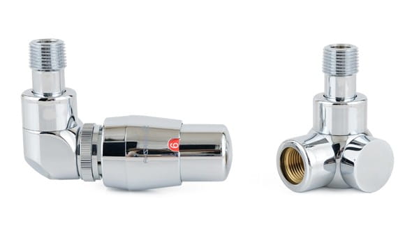 Zestaw zaworów termostatyczny chrom lewy SUNERZHA