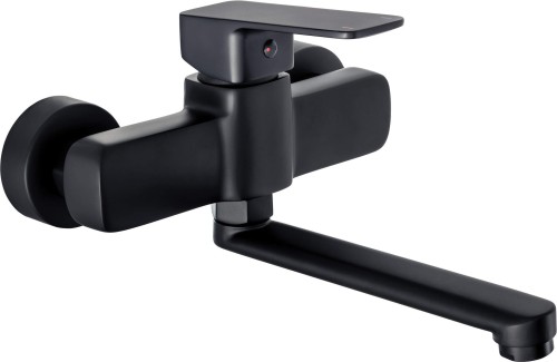 Bateria umywalkowa ścienna Maro nero czarna Deante