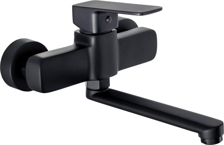 Bateria umywalkowa ścienna Maro nero czarna Deante