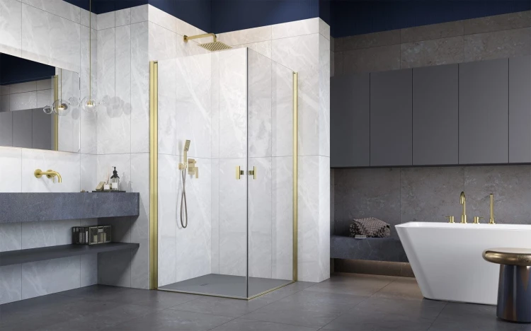 Kabina prysznicowa Radaway Nes Brushed Gold KDD I