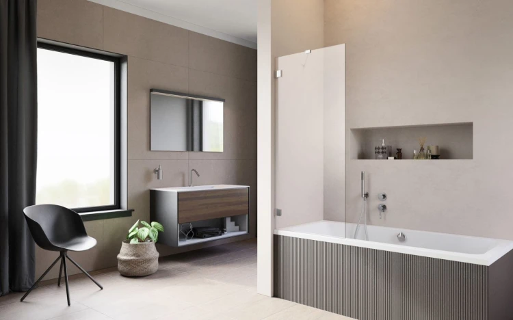 Parawan nawannowy Radaway Essenza Pro PNJ II chrom