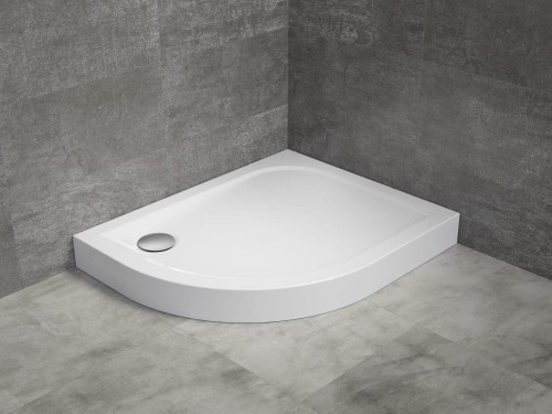 Brodzik asymetryczny Radaway Delos E Compact 100x80x11,5 prawy