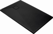 Brodzik granitowy prostokątny 140x90 nero czarny Correo Deante