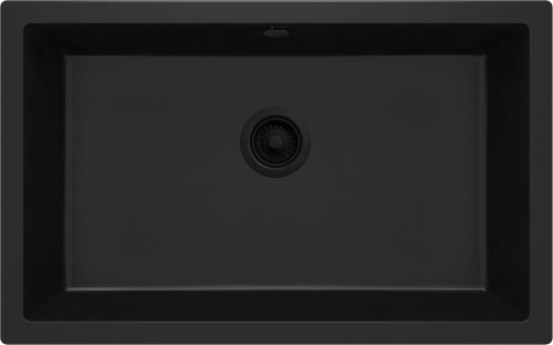 Zlewozmywak granitowy 1-komorowy podwieszany nero Corda Deante