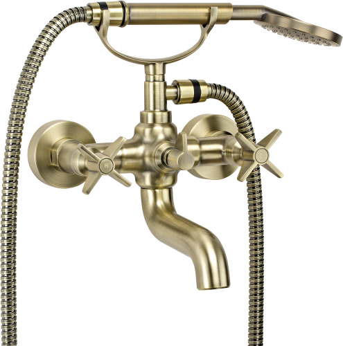 Deante Temisto Bateria wannowa z kompletem natryskowym