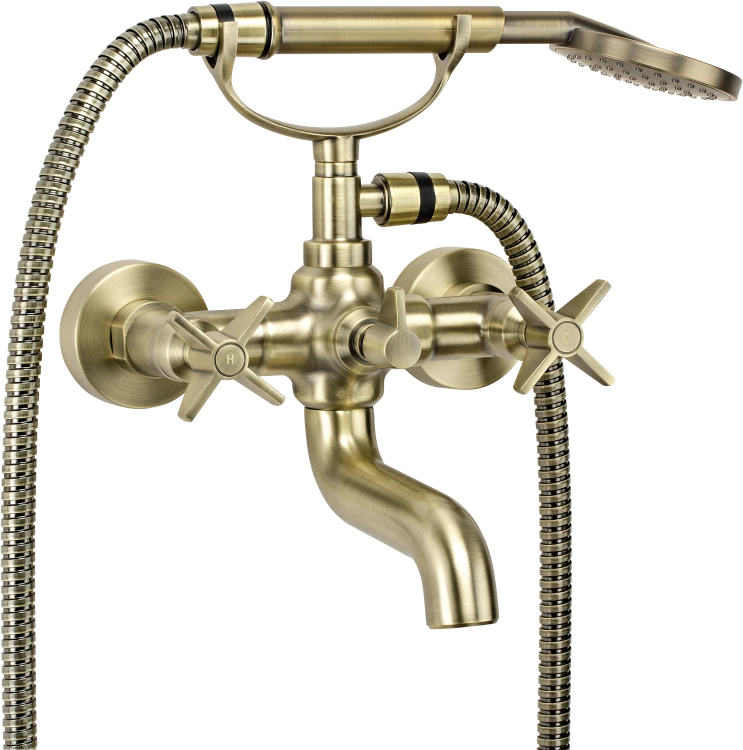 Deante Temisto Bateria wannowa z kompletem natryskowym