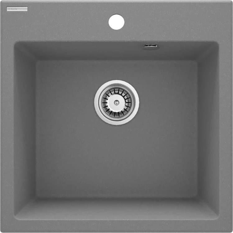 Zlewozmywak granitowy 1-komorowy Evora Deante szary metalik