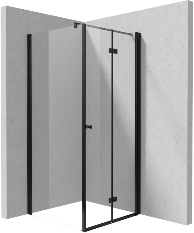 Kabina prysznicowa kwadratowa 80x80x200 nero Kerria Plus Deante