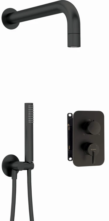 Zestaw prysznicowy z BOXem mieszaczowym nero Silia Deante