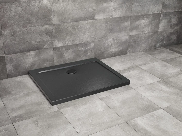 Brodzik prostokątny płytki Radaway Doros D 120x100 Stone czarny