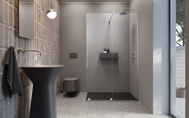 Kabina prysznicowa Furo Walk-in 120x200 Radaway prawa szkło przejrzyste