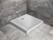 Brodzik kwadratowy Radaway Doros C Compact 80x80 Stone biały